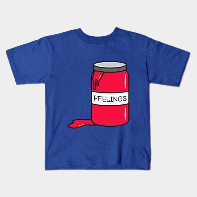 Feelings in a Jar Kids T-Shirt by cartoonbeing